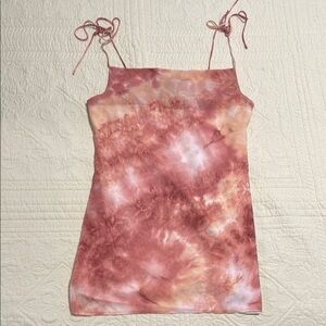 Tie-Dye Spaghetti Strap Dress